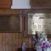 Entrance Hall Detail of war memorial plaques