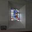 Sailor's Aisle View of stained glass window in south wall