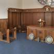 View of chancel with communion table