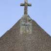 Detail of  Sailor's Aisle south gable with 1609 datestone 