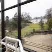 Scottish Amicable Insurance Company Office.  Annex.  First Floor.  View from stairwell looking south west, with Craigforth House beyong.