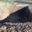 Test Pit photograph, TP 2, N facing section, Taken from N, Bannockburn Heritage Centre, Glasgow Road, Bannockburn