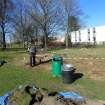 Test Pit photograph, General shot of backfilled site, Taken from S, Bannockburn Heritage Centre, Glasgow Road, Bannockburn