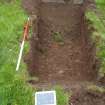 Trial Pit photograph, Film 1, TP 1, Post excavation shot of trench, Taken from NE, Amlaird