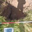 Trial Pit photograph, Film 1, E.R. TP 6, Post-excavation shot of trench, Taken from SE, Amlaird