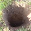 Trial Pit photograph, Film 1, BH 10, Post-excavation shot of borehole, Amlaird