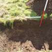 Trial Pit photograph, Film 2, E.R. TP 27, Mid excavation section, Taken from S, Amlaird