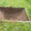 Trial Pit photograph, Film 2, E.R. TP 28, Mid excavation plan, Taken from N, Amlaird