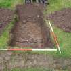 Trial Pit photograph, Film 2, E.R. TP 18, Mid excavation plan, Taken from W, Amlaird