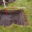 Trial Pit photograph, Film 2, E.R. TP 19,Mid excavation section, Taken from S, Amlaird