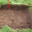 Trial Pit photograph, Film 2, TP 11, Mid excavation section, Taken from E, Amlaird