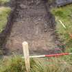 Trial Pit photograph, Film 3, TP GDH 47A, S of E.R.C., Post-excavation shot of trial pit, Taken from W