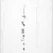Drawing of Ogham inscription from full size drawing by Prof. Jackson
