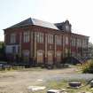 Site photograph, Station building refurbishment progress, Granton Gasworks, Edinburgh, Scotland