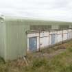 View of WW2 explosives magazine R54  from north east. Canopy over loading area and rail line removed.