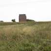 View from east of WW1 Nitroglycerine Hill No.1 Brine Tank Base and WW2 blast mound adjacent