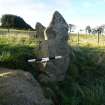 Digital photograph of panel to west, from Scotland's Rock Art project, Thorax, 2, Aberdeenshire

