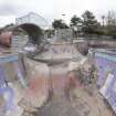 Skate Park.  View of south bowl and full pipe, from south west.