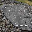 Digital photograph of panel to north, from Scotland's Rock Art project, Corrimony, 1, Highland
