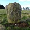 Digital photograph of perpendicular to carved surface(s), from Scotland's Rock Art project, Thorax, 1, Aberdeenshire