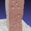Snapshot of 3D model, from Scotland's Rock Art project, Torphichen Churchyard, Refuge Stone, West Lothian
