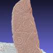 Snapshot of 3D model, from Scotland's Rock Art project, Aberlemno, 1, Angus
