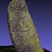 Snapshot of 3D model, from Scotland's Rock Art project, Aberlemno, 1, Angus
