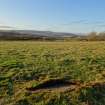 Digital photograph of panorama, from Scotland's Rock Art project, Hill Of Avochie, 2, Aberdeenshire
