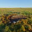 Digital photograph of panel in context with scale, from Scotland's Rock Art project, Hill Of Avochie, 2, Aberdeenshire
