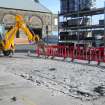 Trial Trench Evaluation photograph, Working shot of TR01, Salamander and Baltic Street, Leith, Edinburgh