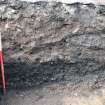 Trial Trench Evaluation photograph, North facing section of TR01, Salamander and Baltic Street, Leith, Edinburgh