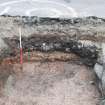 Trial Trench Evaluation photograph, North facing section of TR04, Salamander and Baltic Street, Leith, Edinburgh