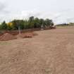 Watching Brief photograph, Film 1, General view of topsoil stripping, Meikle Fiddes to Foggy Moss area, Fiddes Electricity Cable Route, Stonehaven