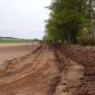 Watching Brief photograph, Film 1, General view of topsoil stripping, Meikle Fiddes to Foggy Moss area, Fiddes Electricity Cable Route,  Fiddes, Stonehaven