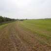 Watching Brief photograph, Film 1, Pre-excavation at petrol station towards Foggy Moss section of works, Taken from NW, Meikle Fiddes to Foggy Moss area, Fiddes Electricity Cable Route, Fiddes, Stonehaven