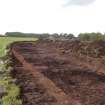 Watching Brief photograph, Film 1, After topsoil striping at Foggy Moss section of work, Taken from S, Meikle Fiddes to Foggy Moss, Fiddes Electricity Cable Route, Stonehaven