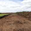 Watching Brief photograph, Film 1, General view of area stripped in Kaimes of Candy field, Taken from E, Fiddes Electricity Cable Route, Stonehaven
