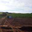 Watching Brief photograph, Film 1,  General view of topsoil stripping, Meikle Fiddes to Foggy Moss area, Fiddes Electricity cable route, Stonehaven