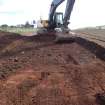 Watching Brief photograph, Film 1,  General view of topsoil stripping, Meikle Fiddes to Foggy Moss area, Fiddes Electricity cable route, Stonehaven