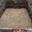 Excavation photograph, TP12 sand subsoil with plough marks, Nethermills, Crathes, Aberdeenshire