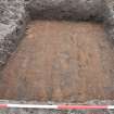Excavation photograph, TP118 sand and modern plough marks, Nethermills, Crathes, Aberdeenshire