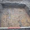 Excavation photograph, TP17 sand and plough marks, Nethermills, Crathes, Aberdeenshire