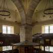 Burntisland Parish Church.  First floor.  View of church interior from gallery. 