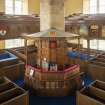 Burntisland Parish Church.  First floor.  View of church interior.