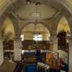 Burntisland Parish Church.  First floor.  View of church interior from gallery.