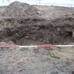 Evaluation photograph, E facing section post-excavation, Grieve's House, Aden Country Park, Mintlaw, Peterhead