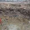 Evaluation photograph, N facing section post-excavation, Grieve's House, Aden Country Park, Mintlaw, Peterhead