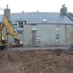 Evaluation photograph, Trench with Grieve's House behind, Grieve's House, Aden Country Park, Mintlaw, Peterhead