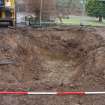 Evaluation photograph, Trench following 1m extension of all sides and sloping of sides to stabilise, Grieve's House, Aden Country Park, Mintlaw, Peterhead