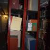 Survey photograph, Photo Survey interior bookshelf, King's Quarter, University of Aberdeen